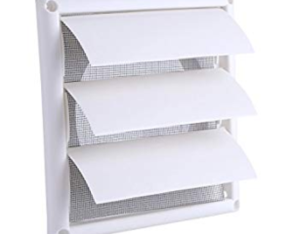 Typical plastic wall vent with flaps