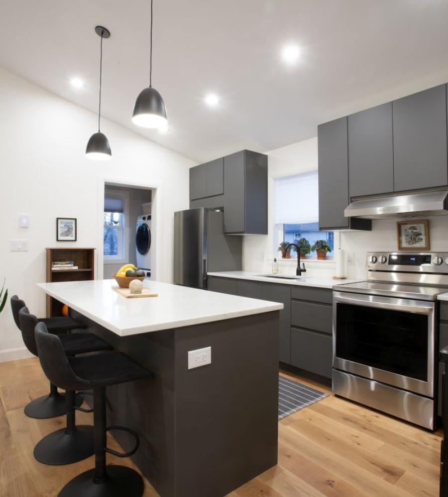 Secondary suite with custom kitchen