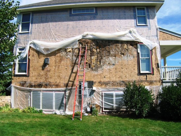 Results of improperly applied stucco