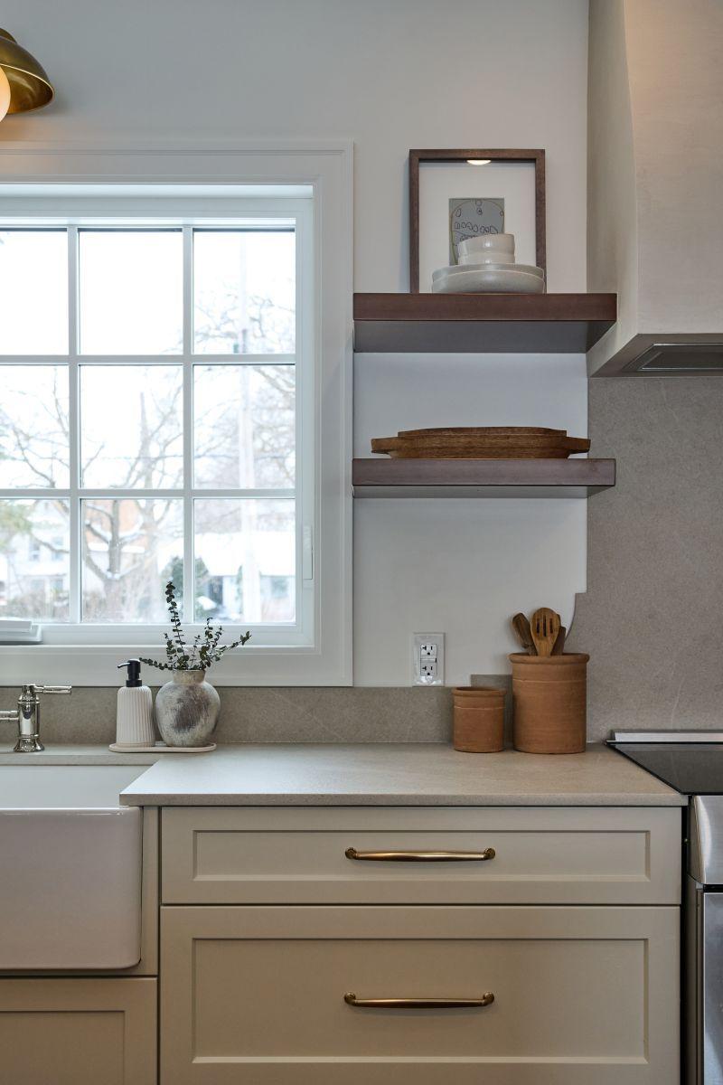 mixed metals in a kitchen with rich textures